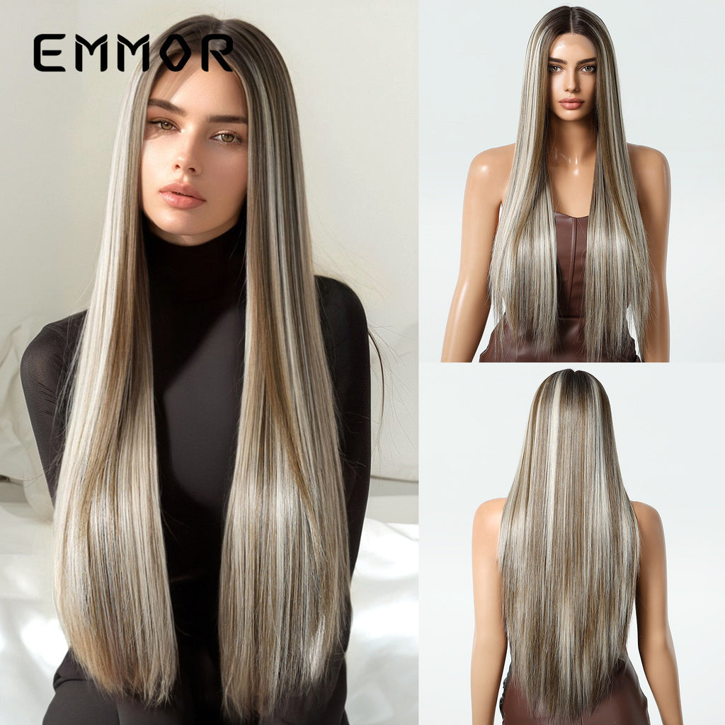 This center-part long straight wig is made of Japanese fiber—super natural and realistic, no one will spot it’s a wig! It fits all face shapes perfectly, adding a subtle elegant vibe to your daily look