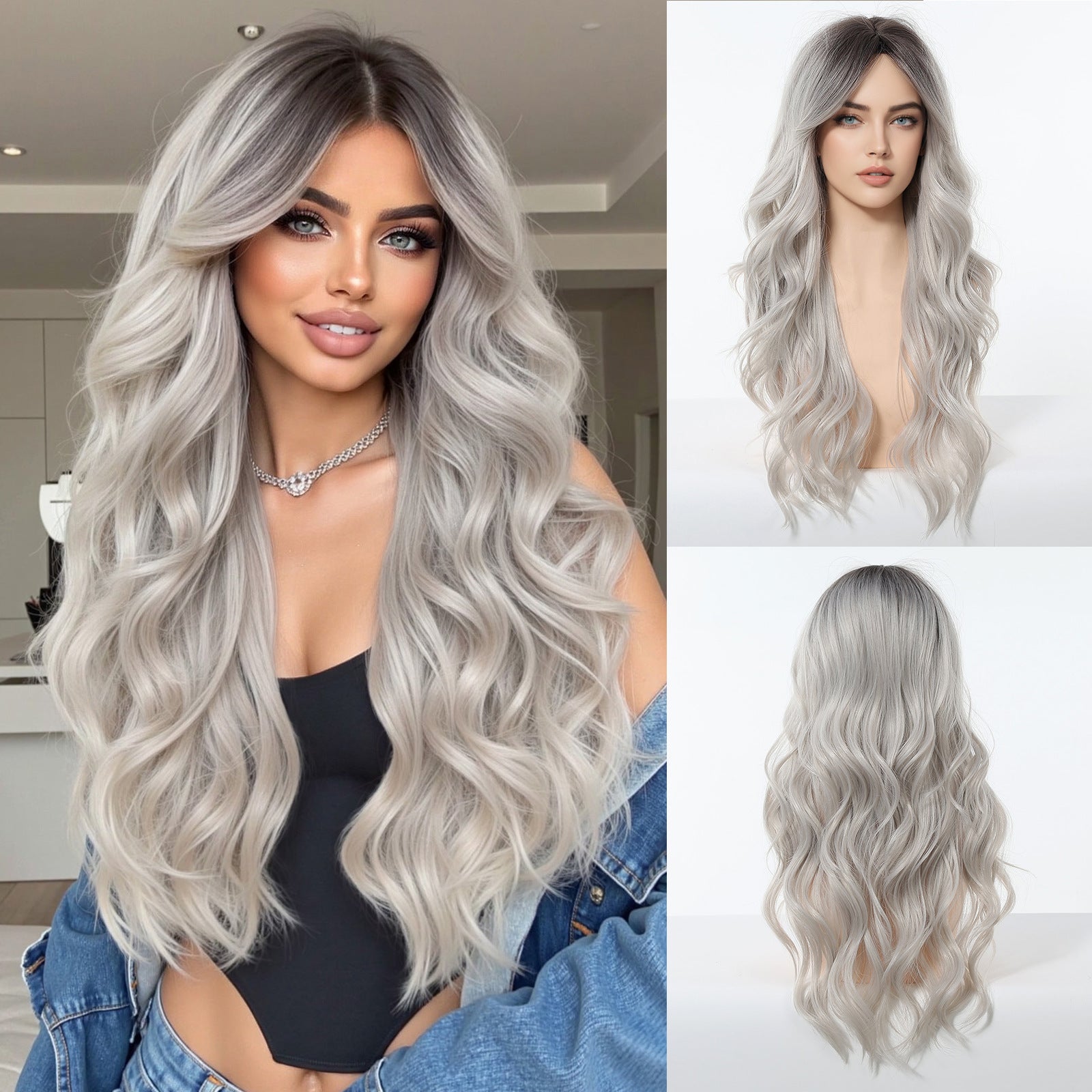 This wig starts with a neat center-part line, naturally conforms to the scalp, effortlessly enhances the outline of the forehead and cheekbones, and is paired with hair that reaches just below the chest. It has a laid-back atmosphere all on its own. The inner mesh is made of breathable mesh material, with adjustable elastic straps that adaptation most head sizes. It is not hot and stuffy even when worn for a long time. From the natural hairline to the delicate texture of the hair strands, the details closel